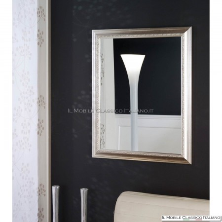 mirror with silver frame