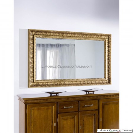 Specchio da parete ornato bianco antico/oro, specchio da parete grande,  arredamento specchio da parete, specchi di vetro, specchio domestico, parete  a specchio, cornice in legno interno -  Italia