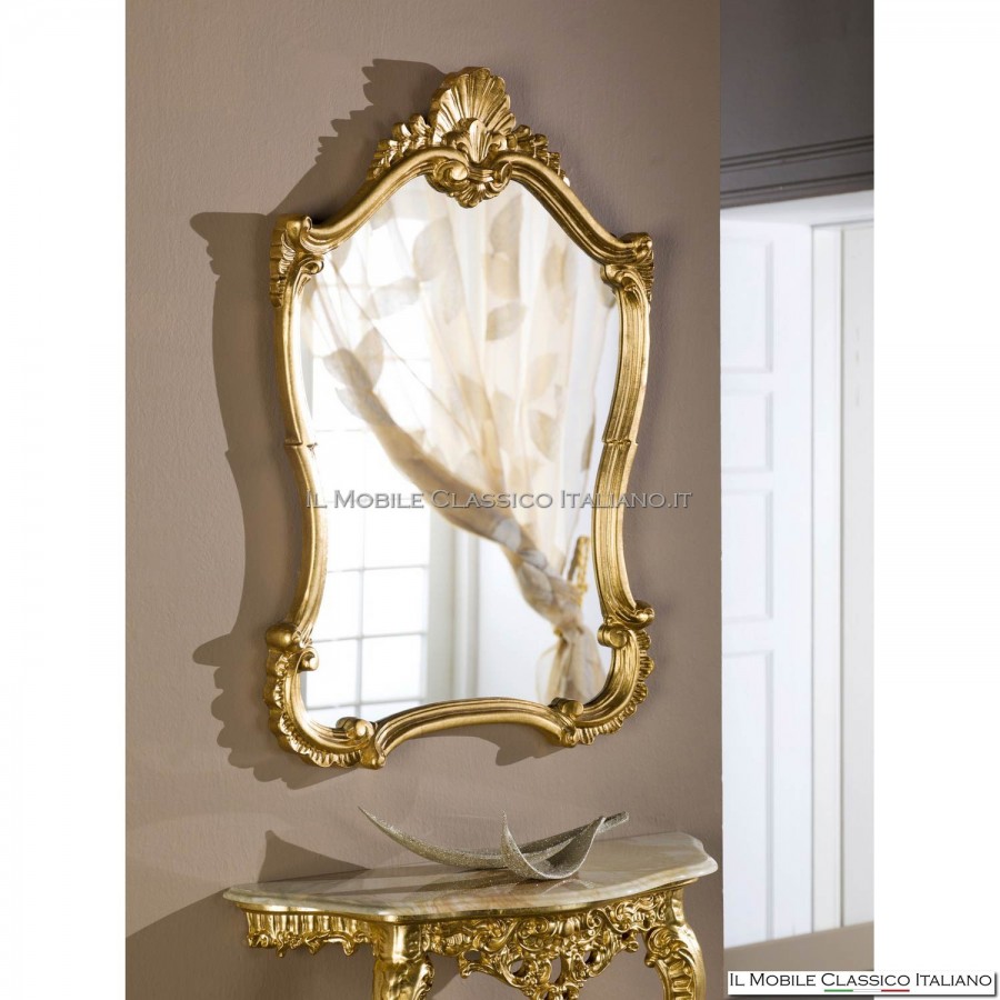 classic golden baroque mirror