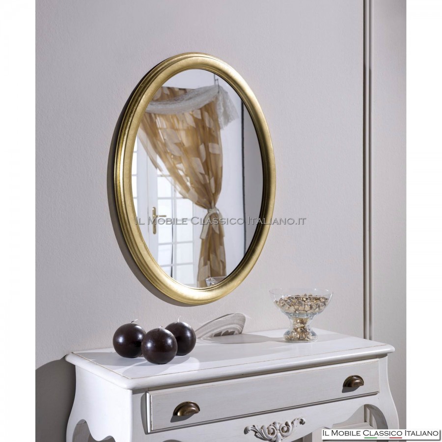 ESPEJO DORADO LE FRANCE, decoración con espejos dorados de estilo clásico,  para combinarlos en recibidores contemporáneos o salones con estilo propio.