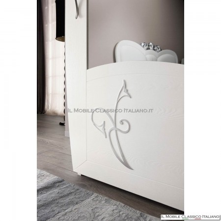 Wardrobe with 2 wooden sliding doors with decoration art. 4559/251