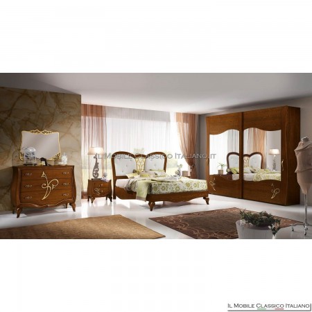 Letto sagomato con griglia ed imbottitura art. 4574/180