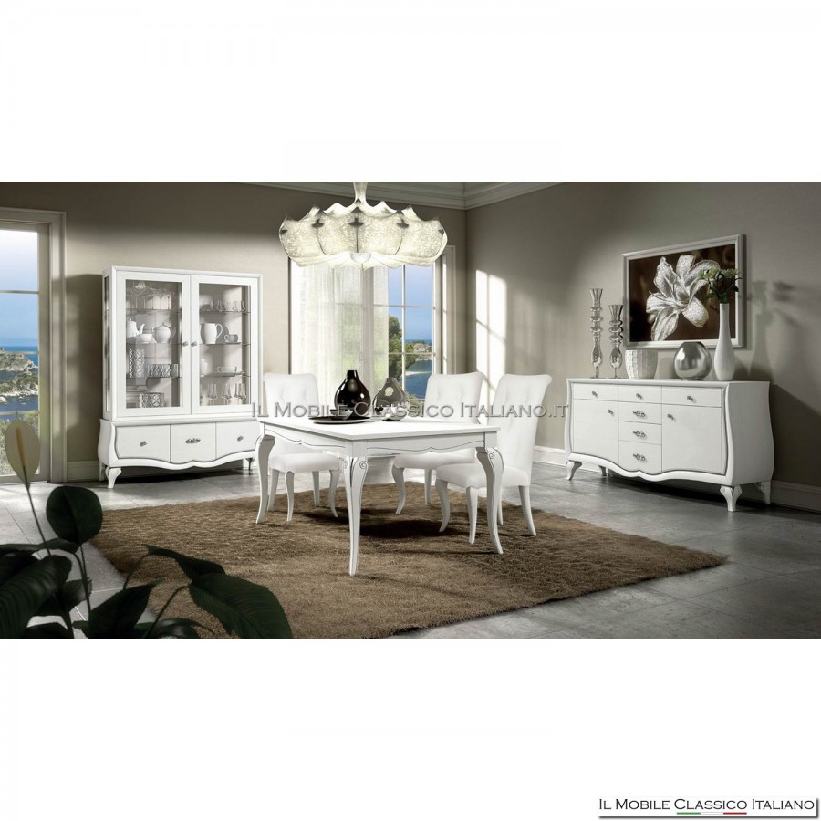 Vitrine 2 portes avec 3 tiroirs lisses art. 4504