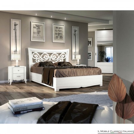 Shaped bed with bed frame grid art. 4609/160