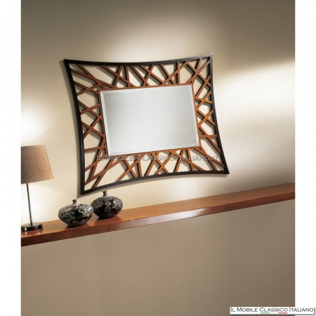 Rectangular perforated mirror art. 4157