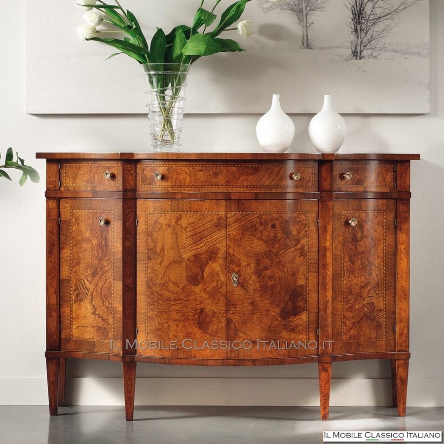 Shaped sideboard