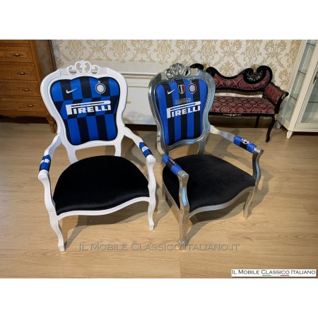 sedie personalizzate squadra calcio inter milan juventus