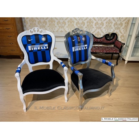 Sillón personalizado milan juve inter