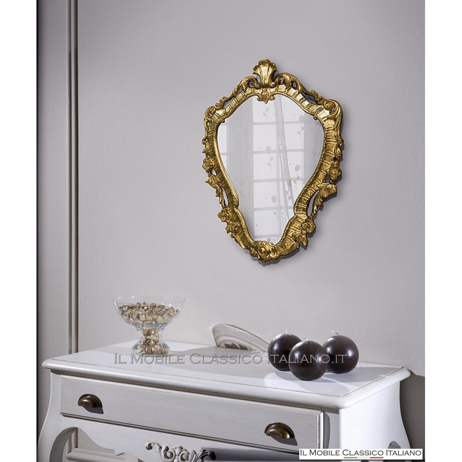 Specchio Barocco Intagliato foglia Oro - Qualità top su