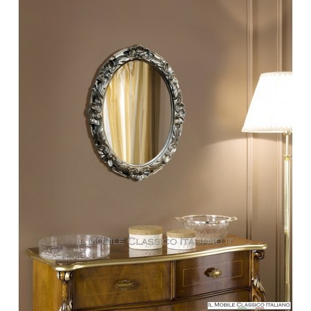 Baroque oval mirror 70054