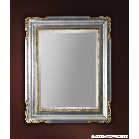 Rectangular baroque mirror with carved frame cod. 1081