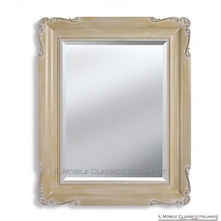 Rectangular baroque mirror with carved frame cod. 1081