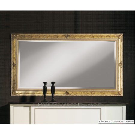 Rectangular baroque mirror with carved frame cod. 1122