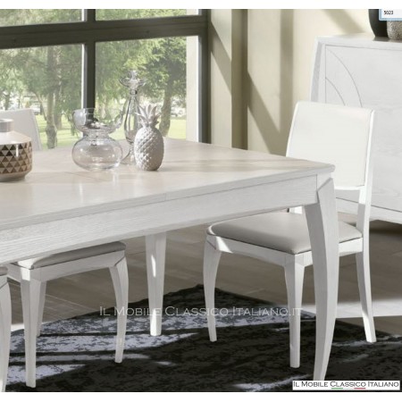 White square table