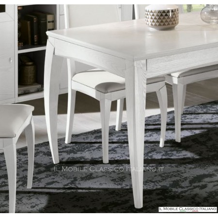 White square table