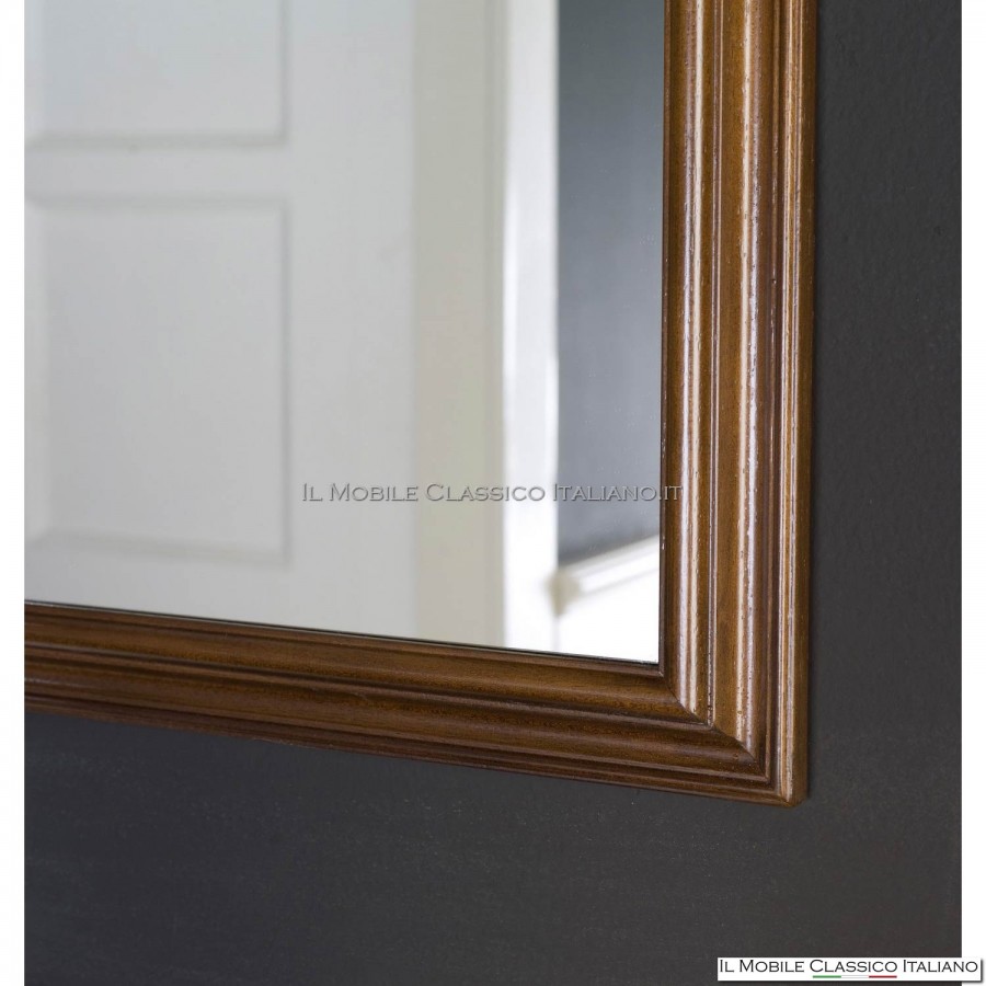 Specchio da parete 74x43cm Decoro legno Specchio con cornice in legno con  gancio per soggiorno, camera da letto o cabina armadio