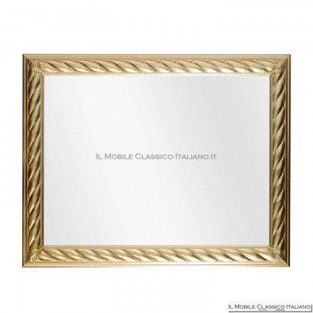 small gold leaf mirror