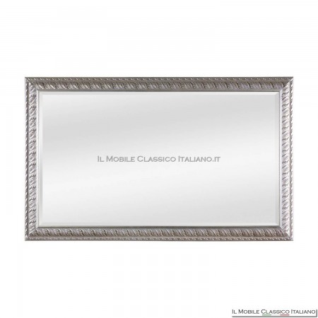 horizontal silver mirror