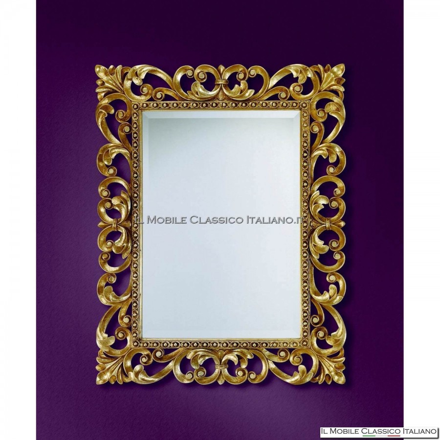 Miroir baroque en bois 125 x 95