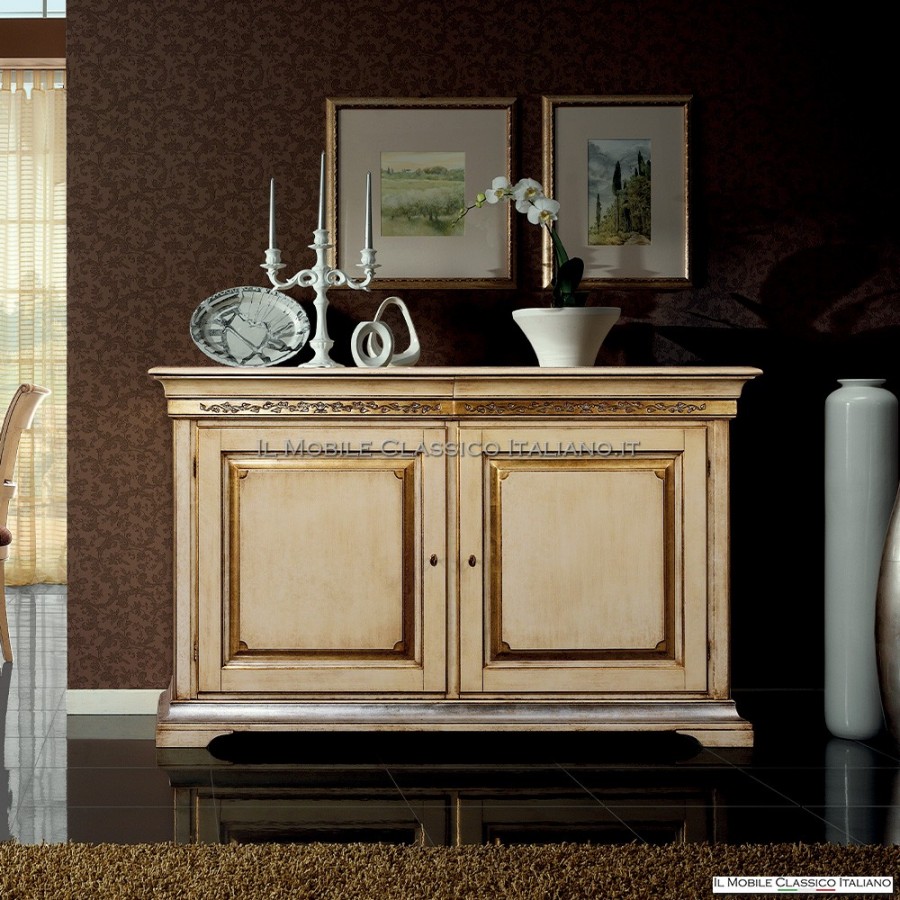 Klassisches elfenbeinfarbenes Sideboard - The Italian Classic Furniture