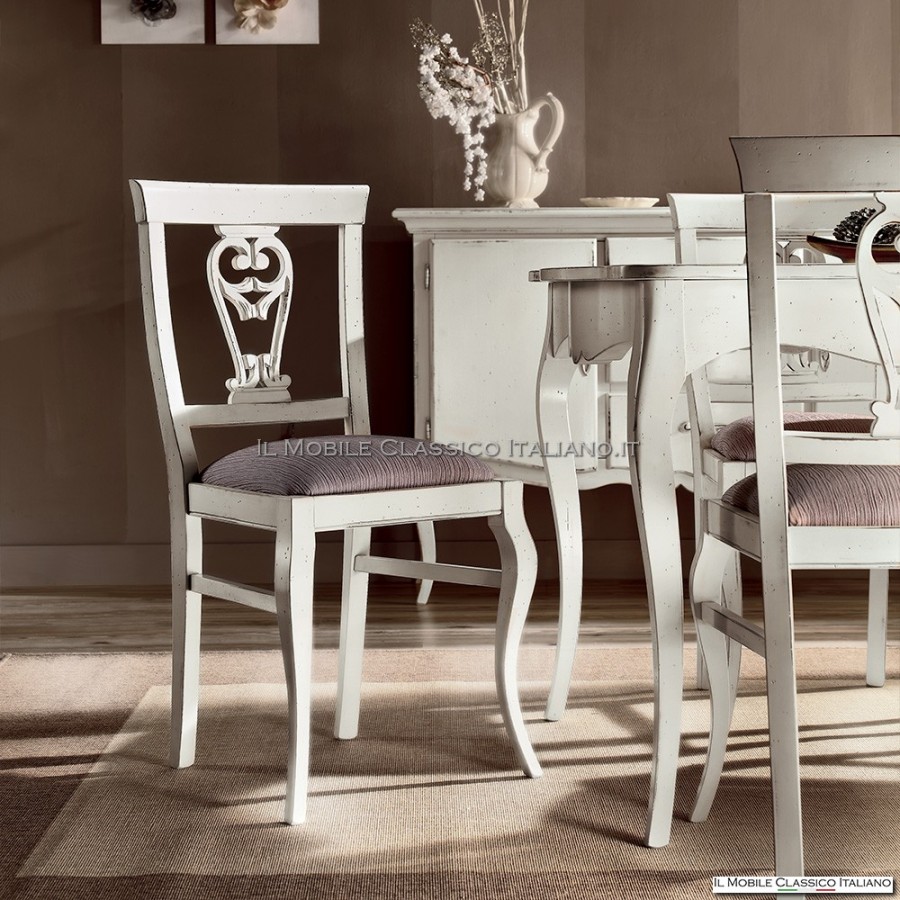Mesa de comedor blanca  El mueble clásico italiano
