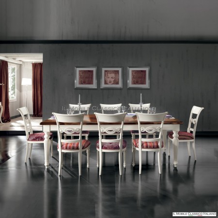 MESA COMEDOR CLAUDIA, diseño italiano para la decoración integral de  ambientes modernos y eletistas.